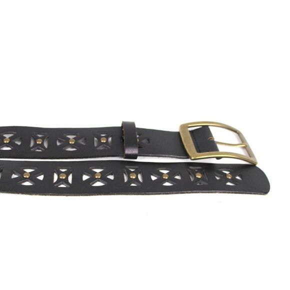Nicole Miller BROWN GENUINE LEATHER 1 5/8\